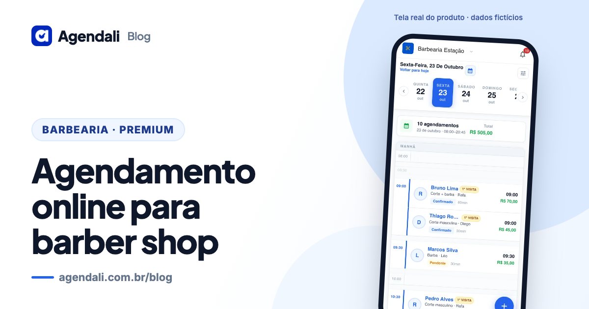 Capa do artigo “Agendamento Online para Barber Shop: Como Profissionalizar o Atendimento”